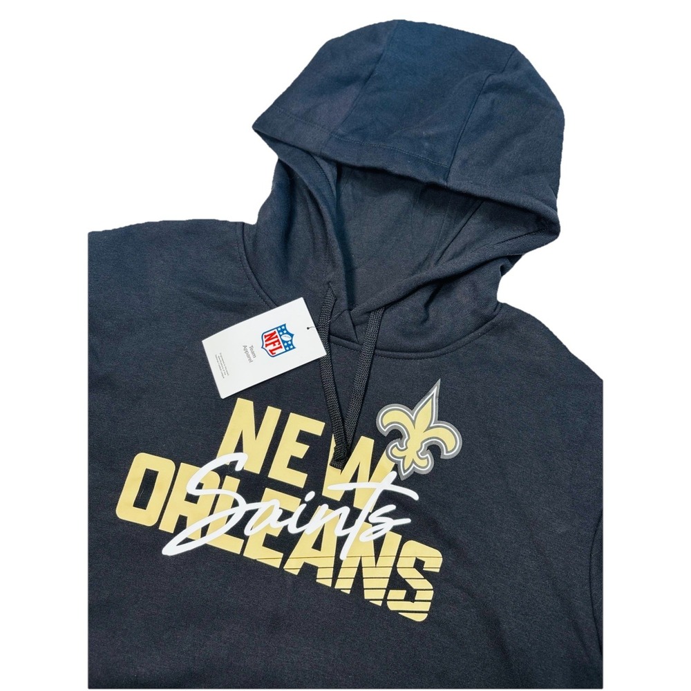 Nike New Orleans Saints Womens Large Pullover Hoodie NFL Football Sweatshirt NWT